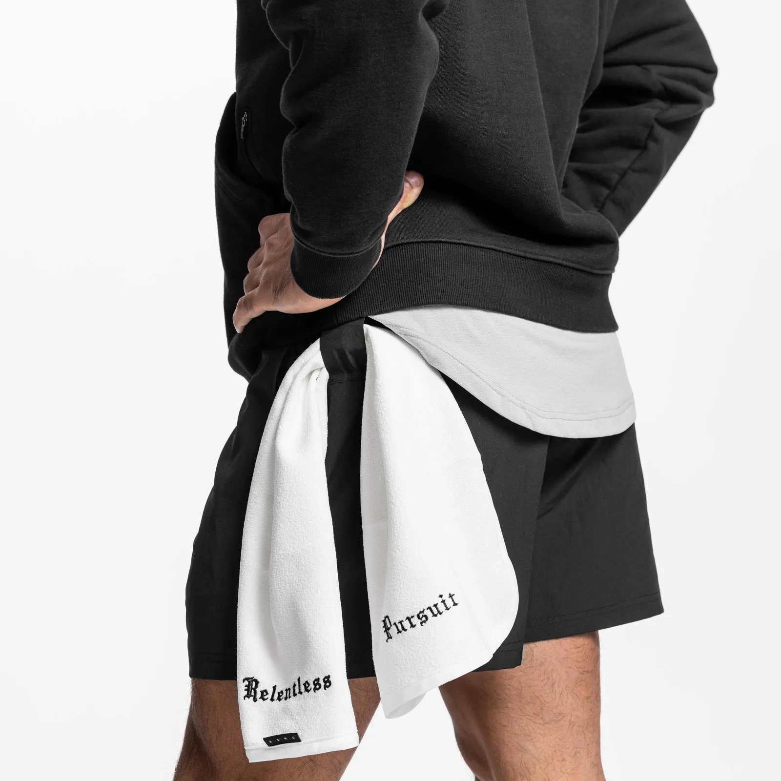 0601. Vintage 5" Training Short - Black "Transcend"