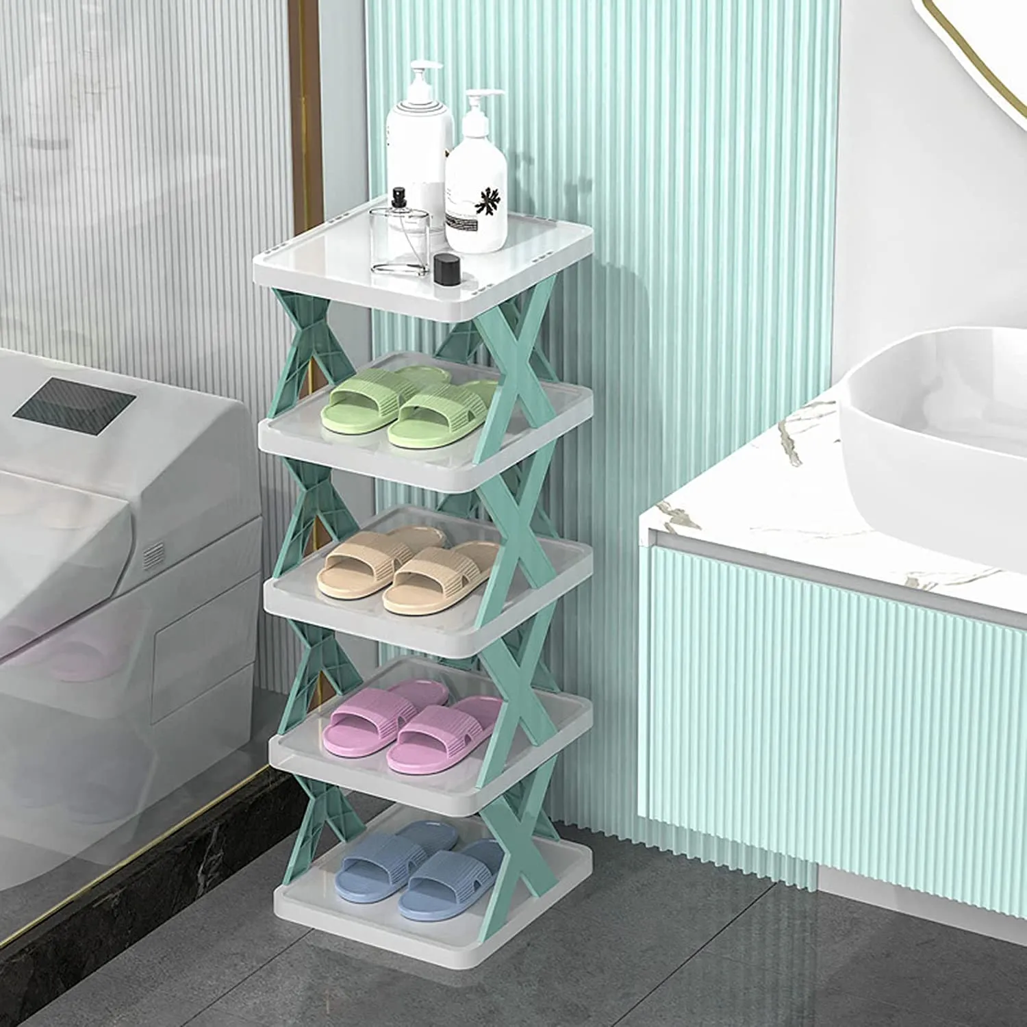 5-Tier Shoe Rack for Small Spaces & Easy Assembly