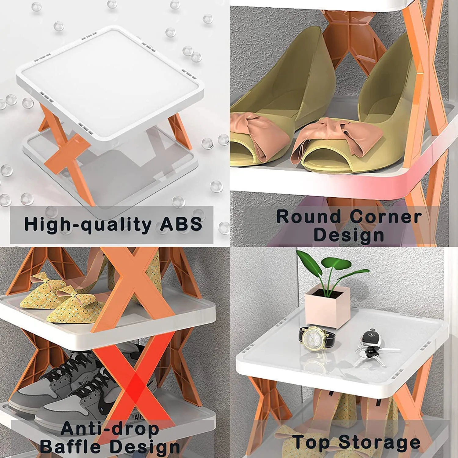 5-Tier Shoe Rack for Small Spaces & Easy Assembly