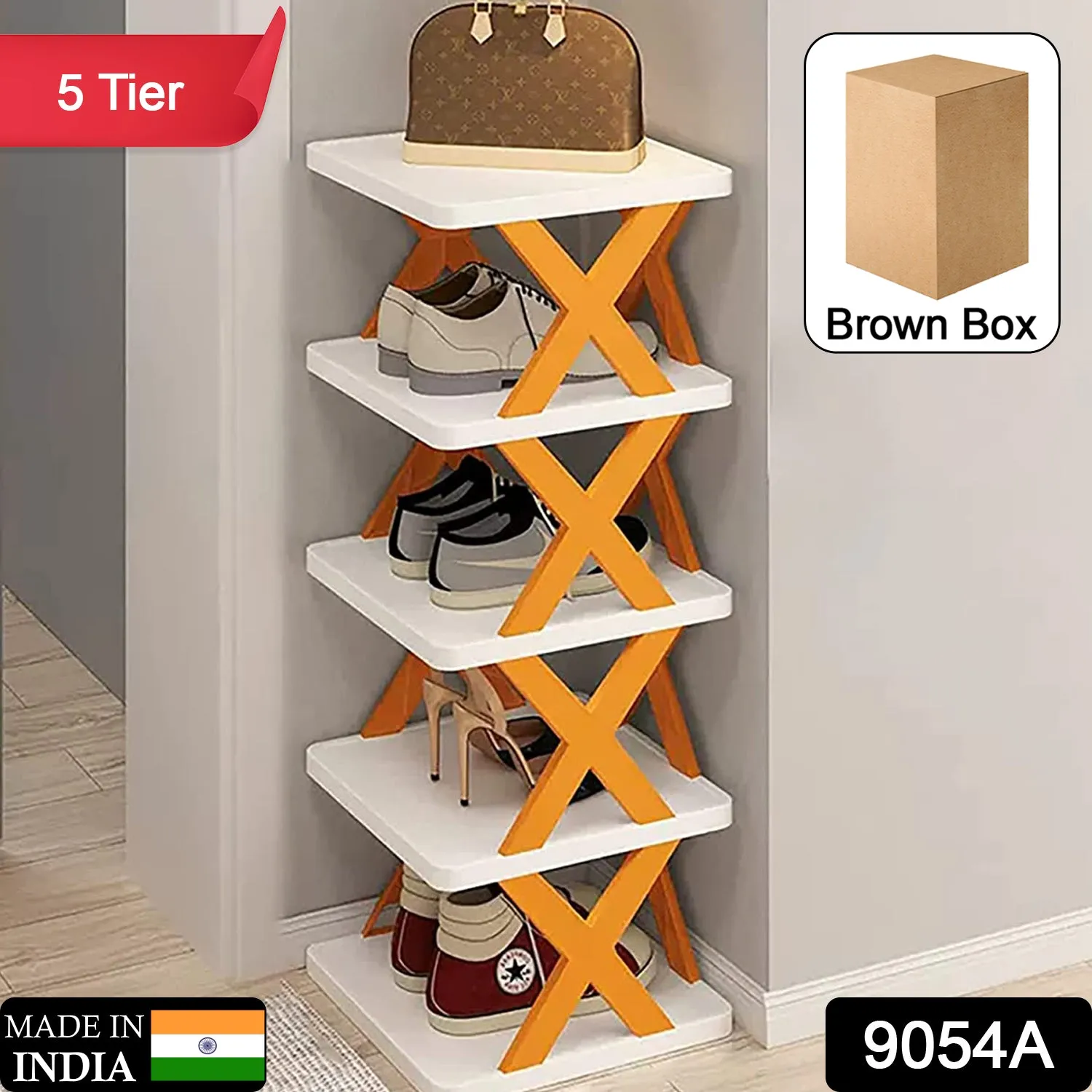 5-Tier Shoe Rack for Small Spaces & Easy Assembly