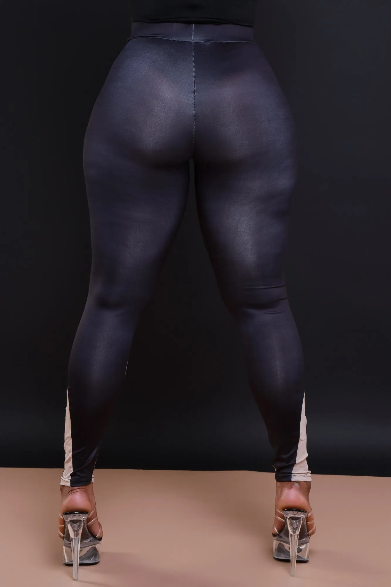 After All High Rise Multicolor Leggings - Black/Pink