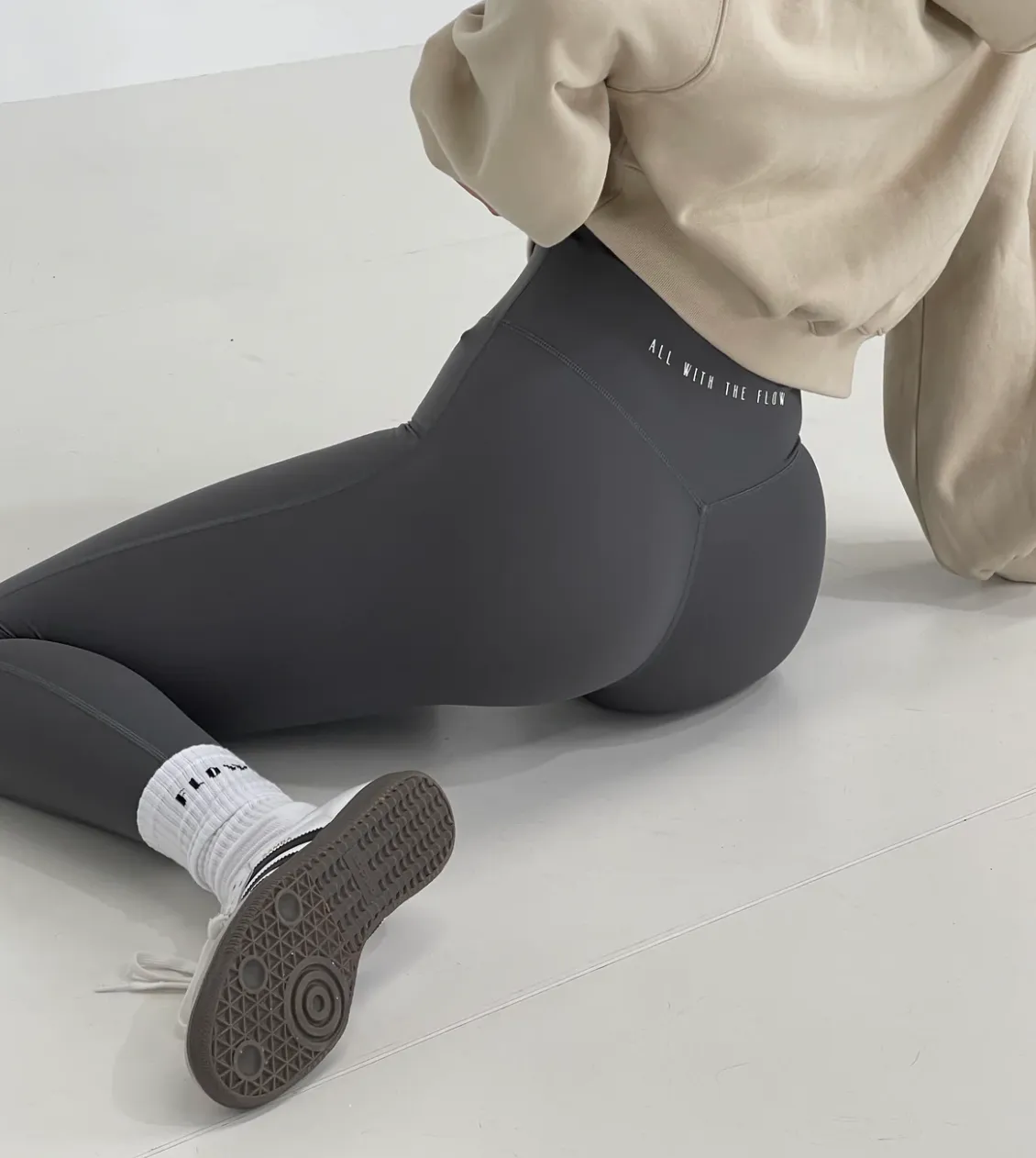 All With The Flow Ashley Leggings 2.0- Steel