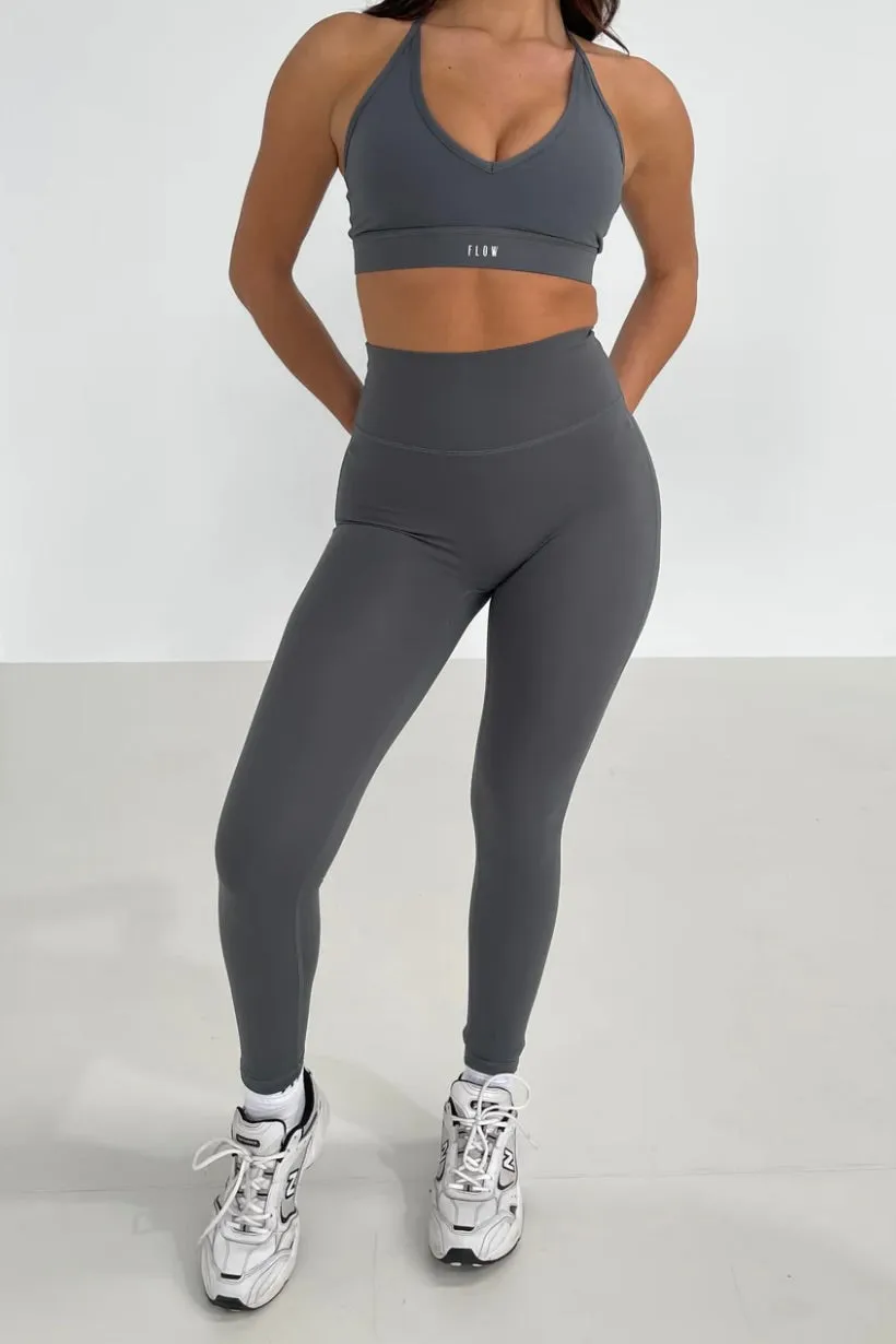 All With The Flow Ashley Leggings 2.0- Steel