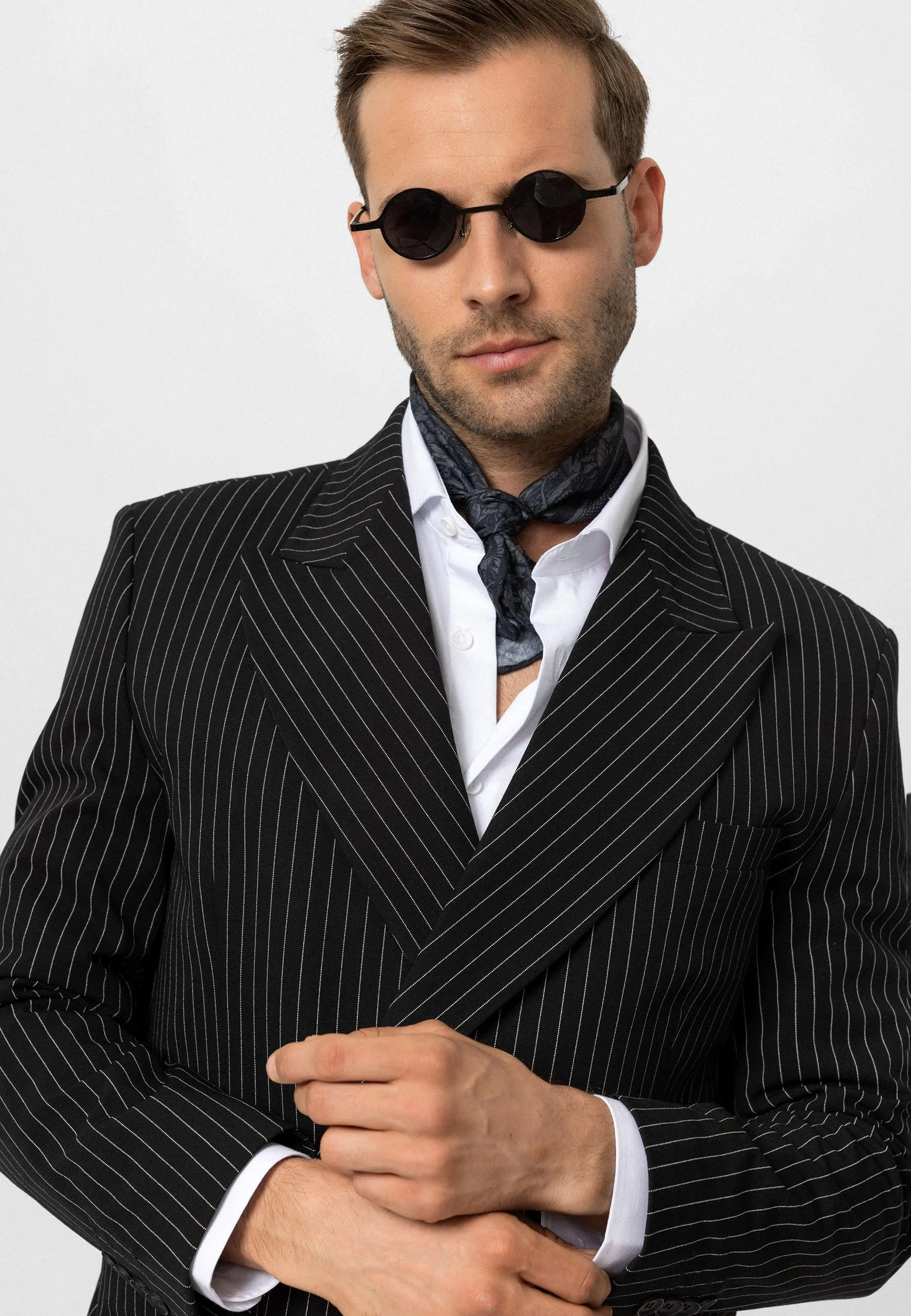 ANT Double-breasted Closure Striped Men's Blazer Jacket - Streatham