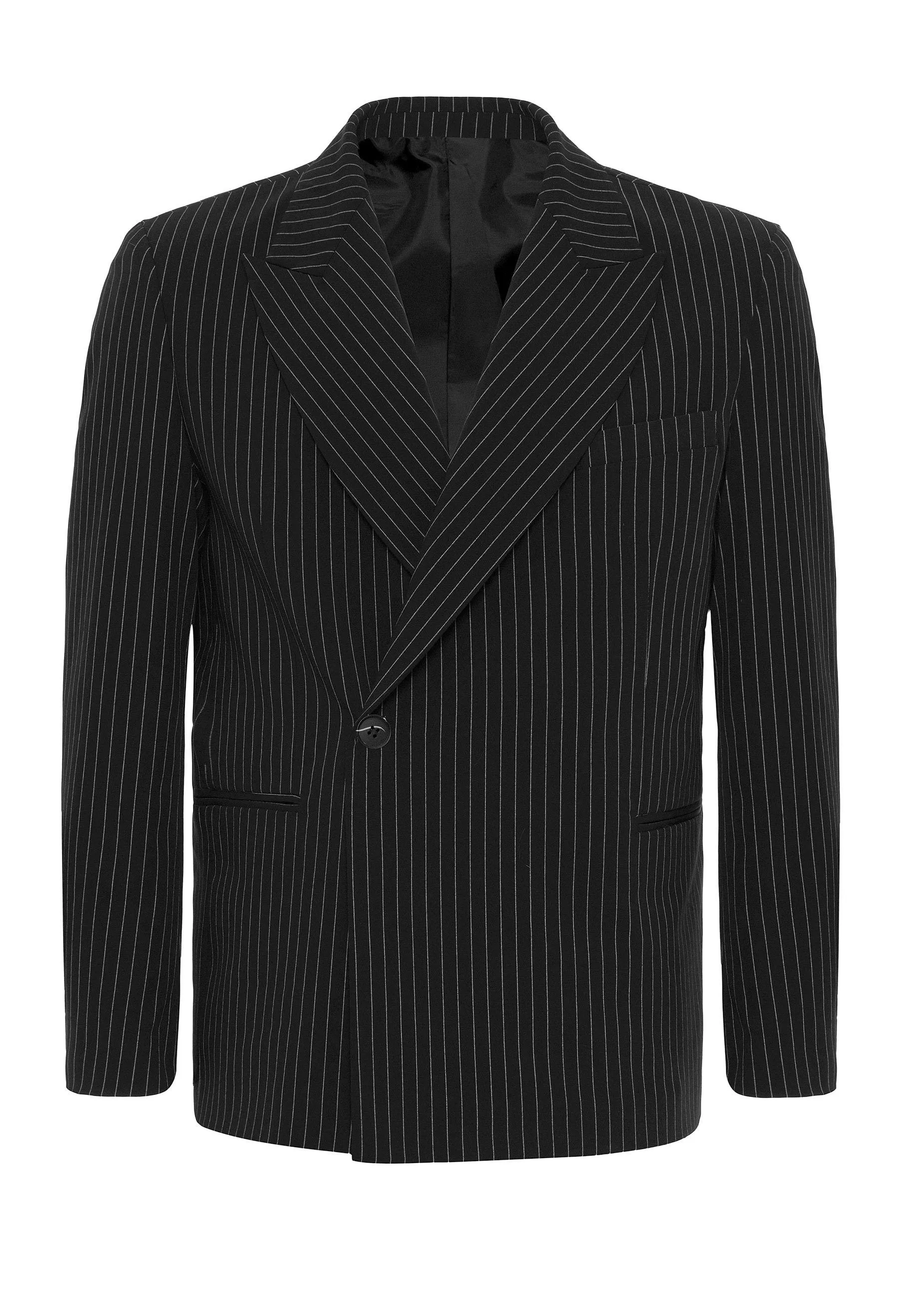 ANT Double-breasted Closure Striped Men's Blazer Jacket - Streatham
