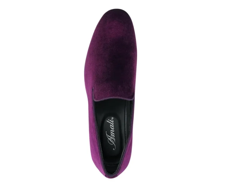 Aries Regal Velvet Loafers Men’s Purple Vegan