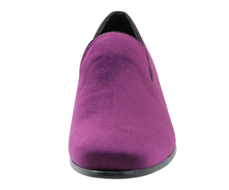 Aries Regal Velvet Loafers Men’s Purple Vegan