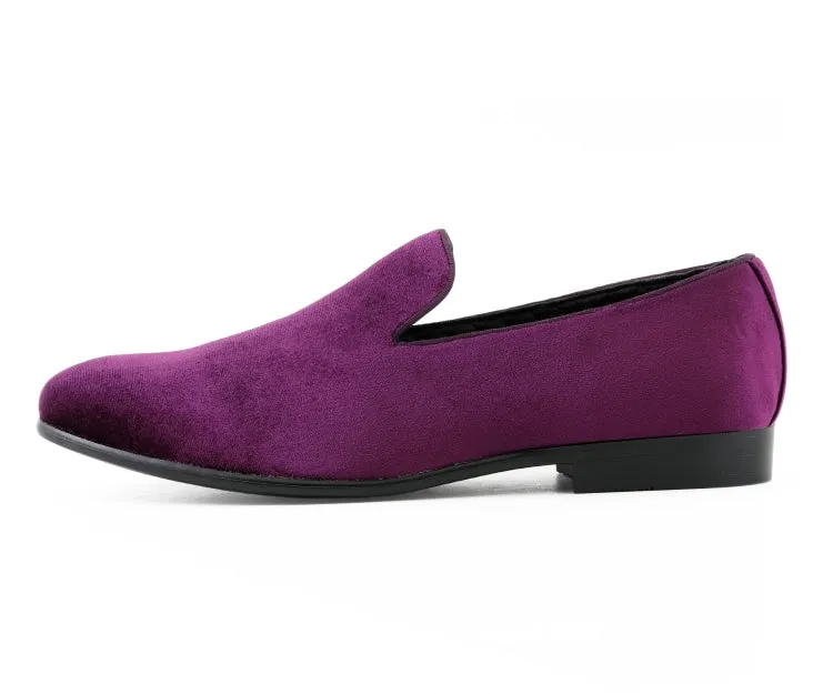 Aries Regal Velvet Loafers Men’s Purple Vegan