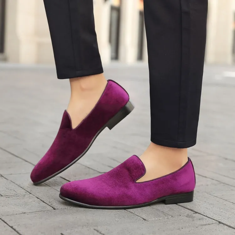 Aries Regal Velvet Loafers Men’s Purple Vegan