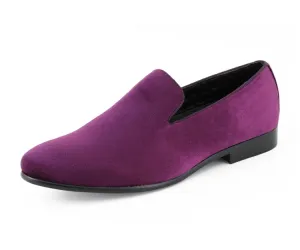 Aries Regal Velvet Loafers Men’s Purple Vegan