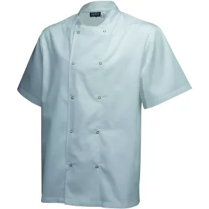 Basic Stud Jacket Short Sleeve White S Size 36-38