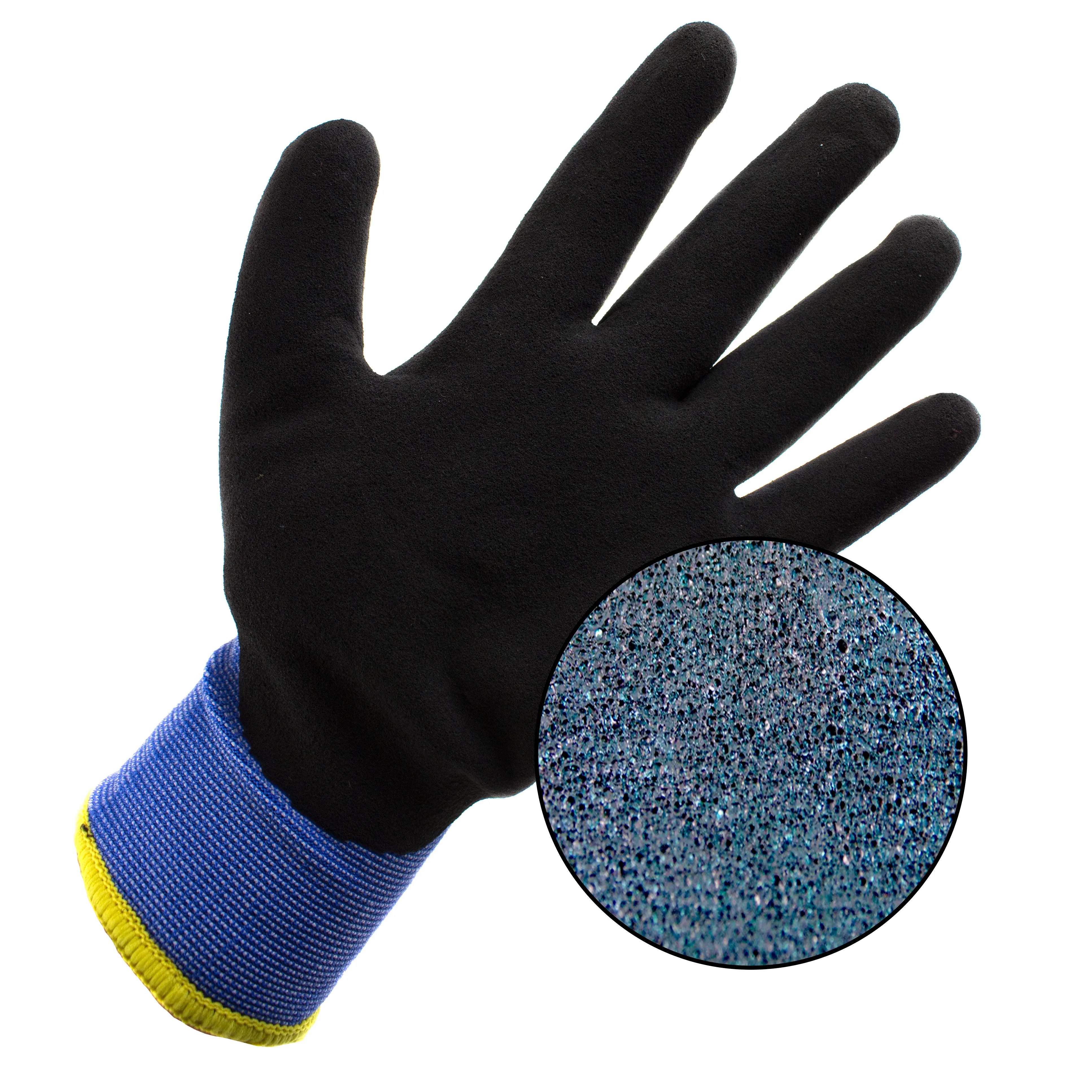 Better Grip® Double Lining Rubber Coated Gloves - BGWANS-BLU