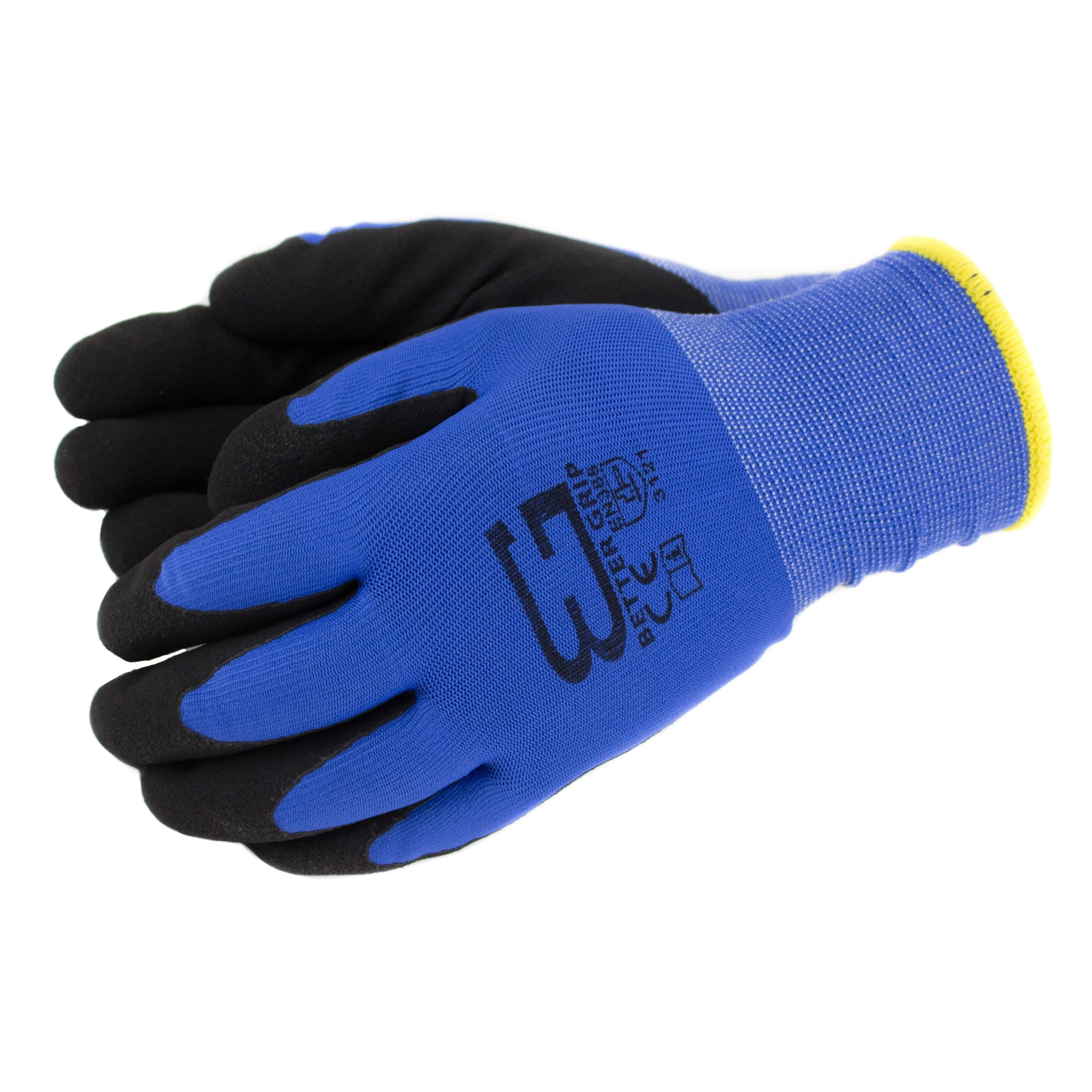 Better Grip® Double Lining Rubber Coated Gloves - BGWANS-BLU