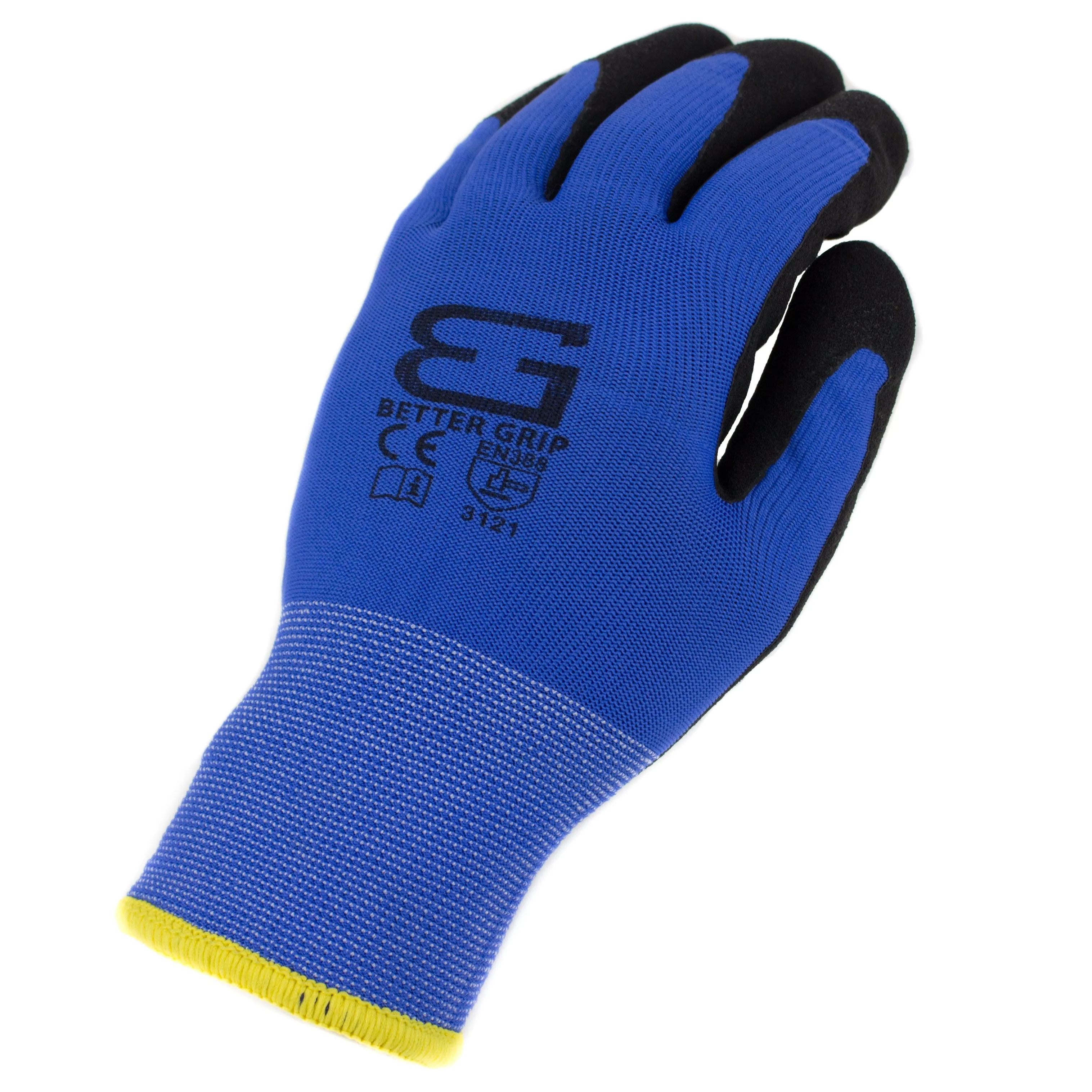 Better Grip® Double Lining Rubber Coated Gloves - BGWANS-BLU