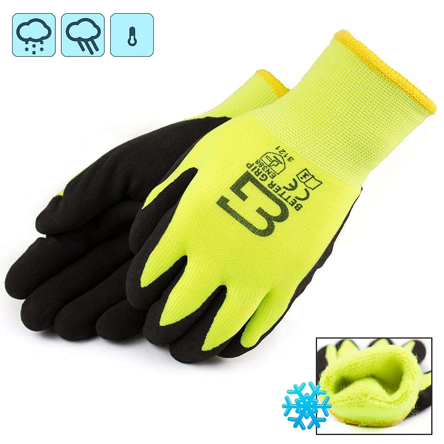 Better Grip® Double Lining Rubber Coated Gloves - BGWANS-LM