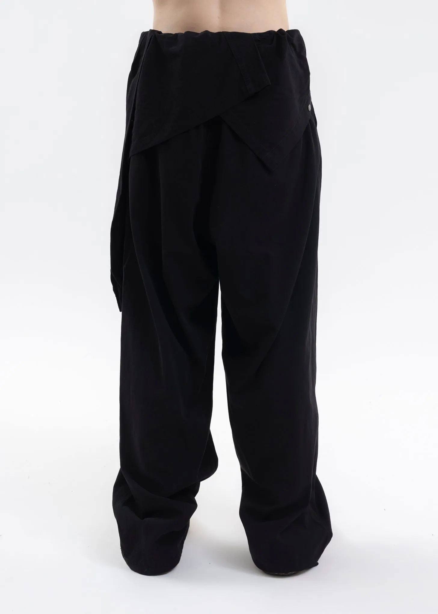 Black Mixed Shirts Easy Trousers