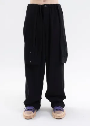 Black Mixed Shirts Easy Trousers