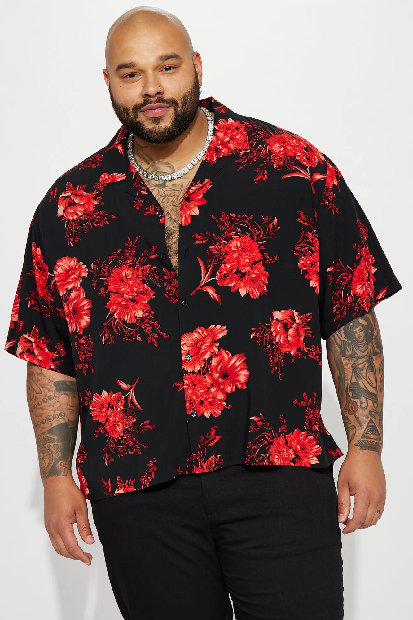Bloomin Button Up Shirt - Black