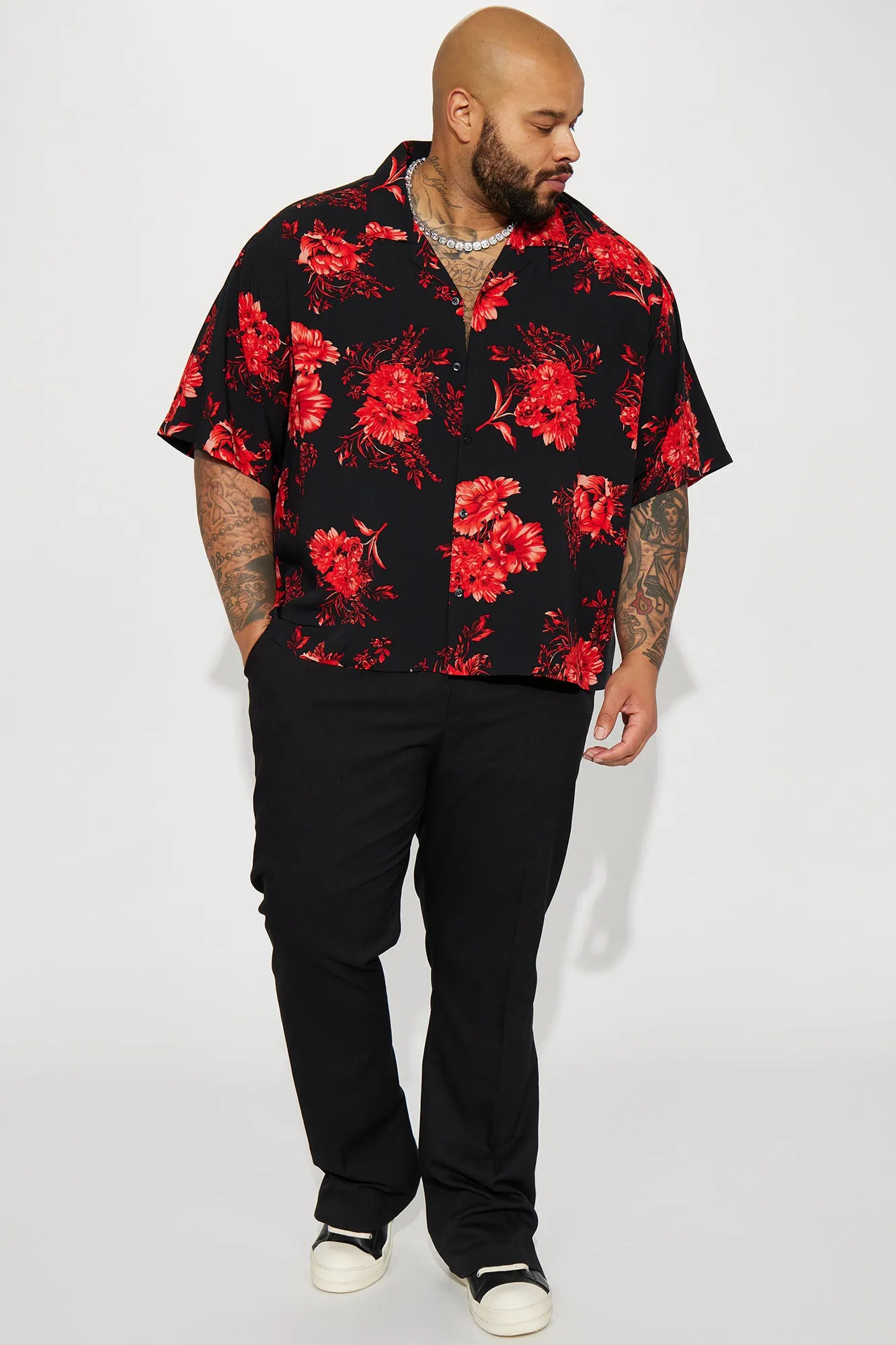Bloomin Button Up Shirt - Black