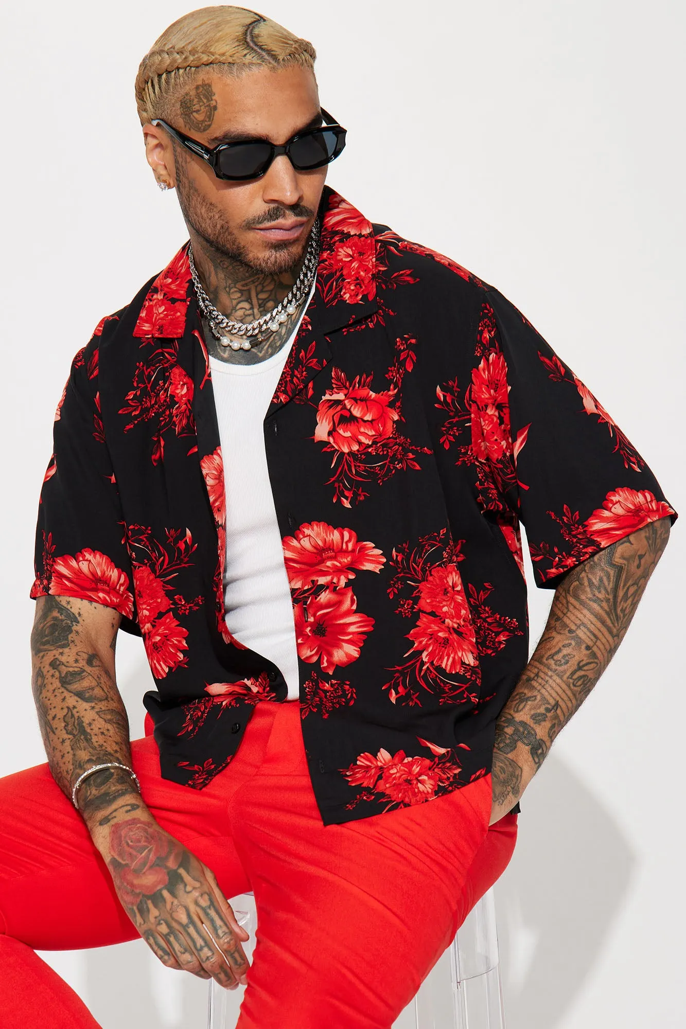 Bloomin Button Up Shirt - Black