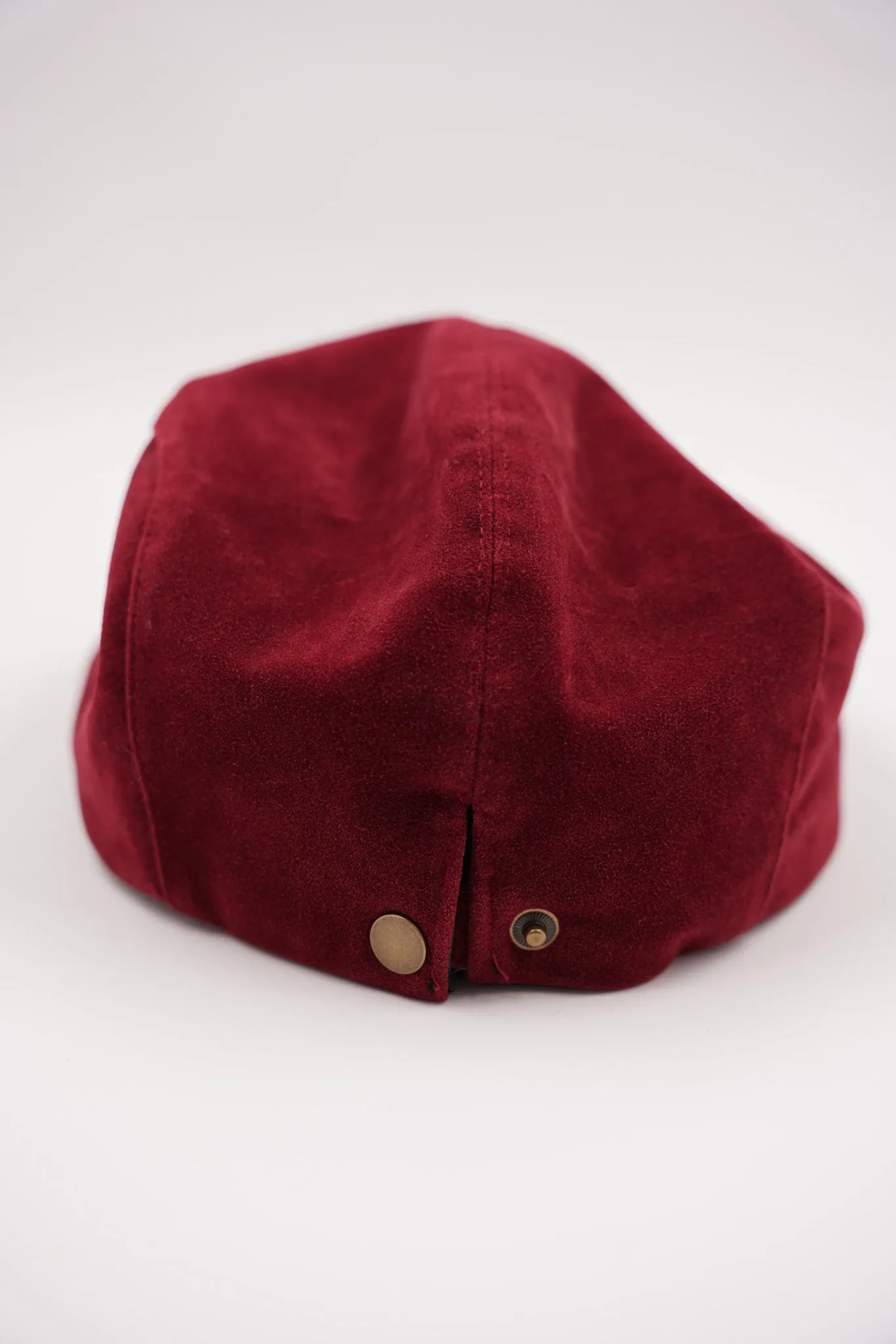 Burgundy Peaky Cap