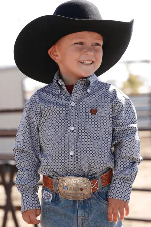 Cinch Boy’s Multi Color Geometric Print Western Shirt