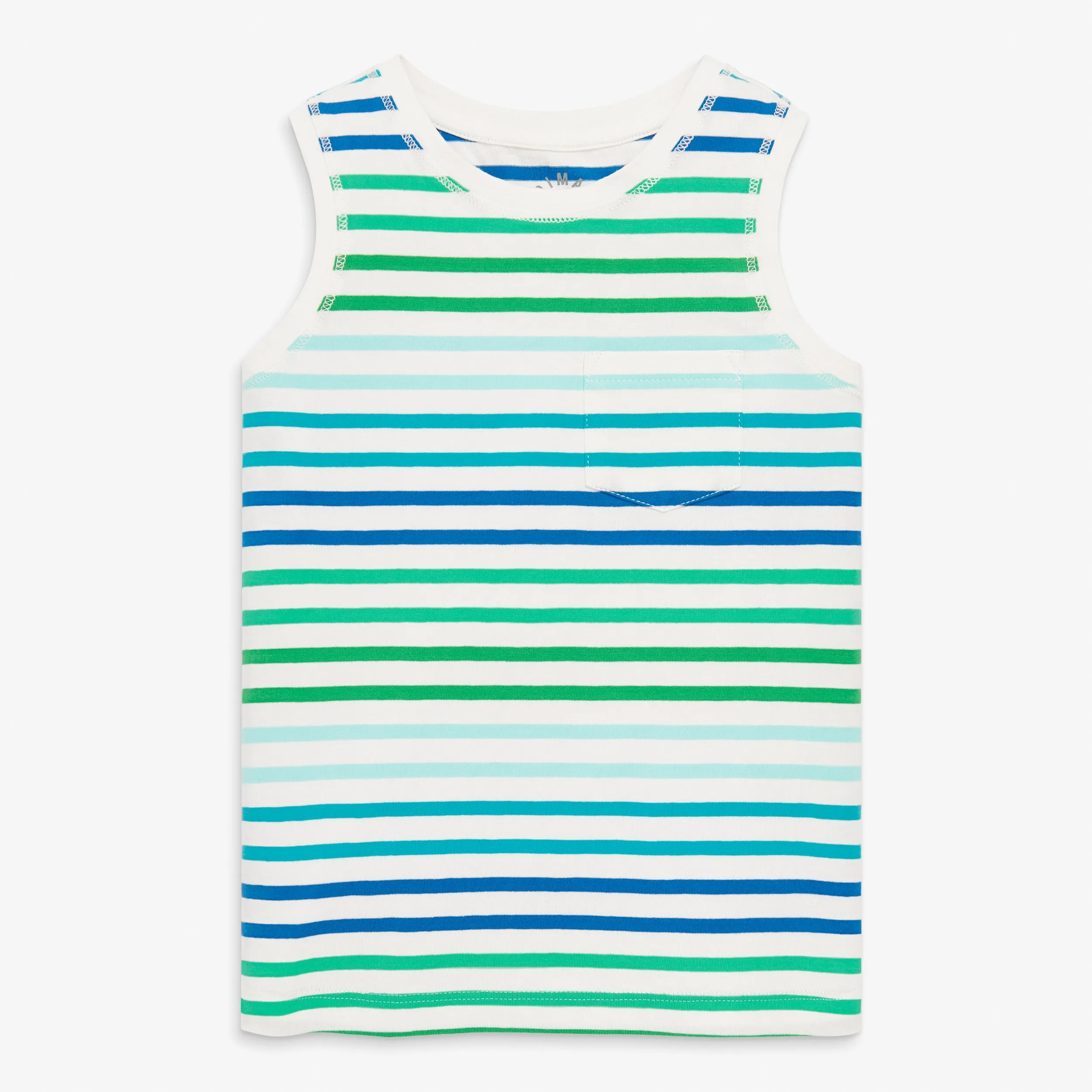 Clearance pocket tank in tonal stripes
