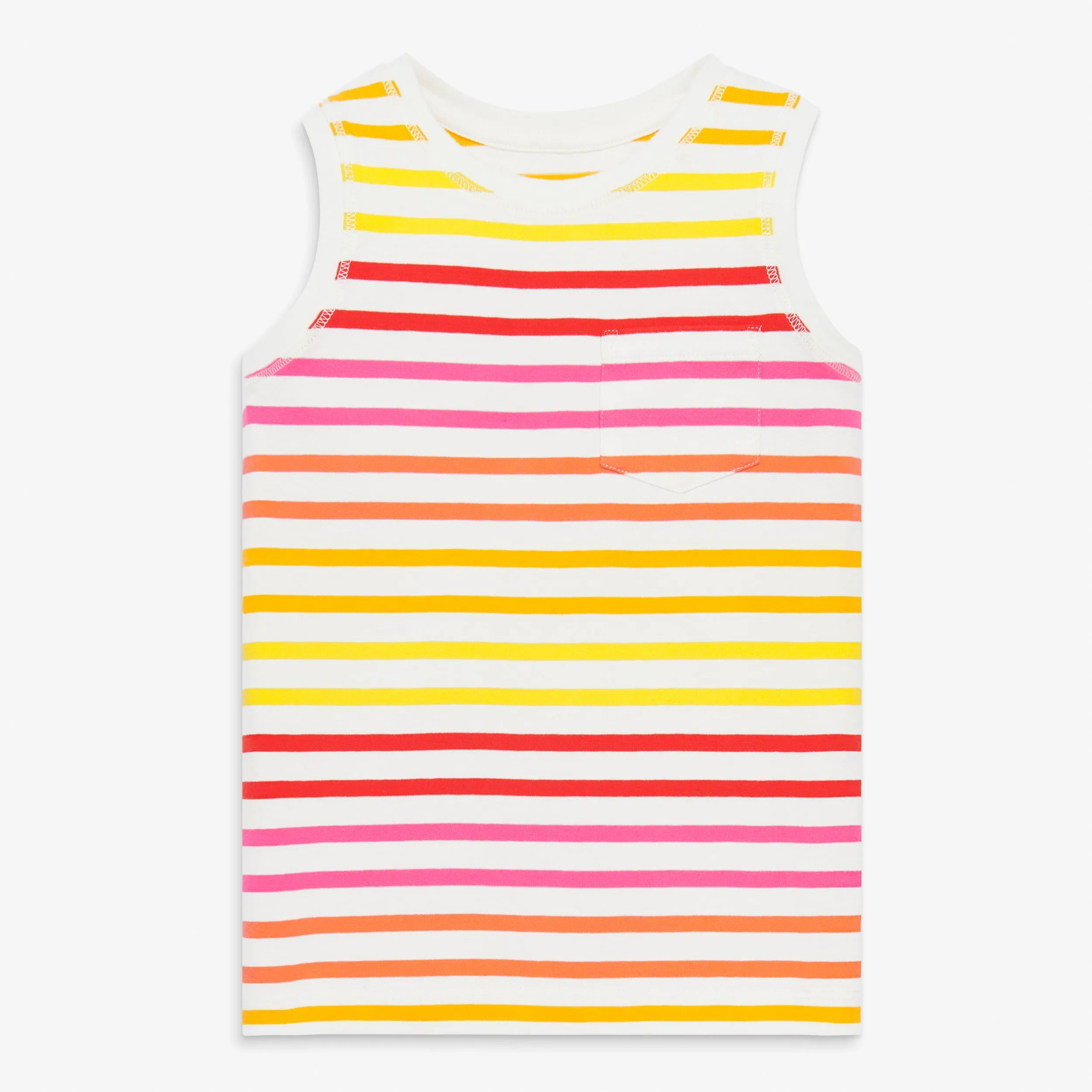 Clearance pocket tank in tonal stripes