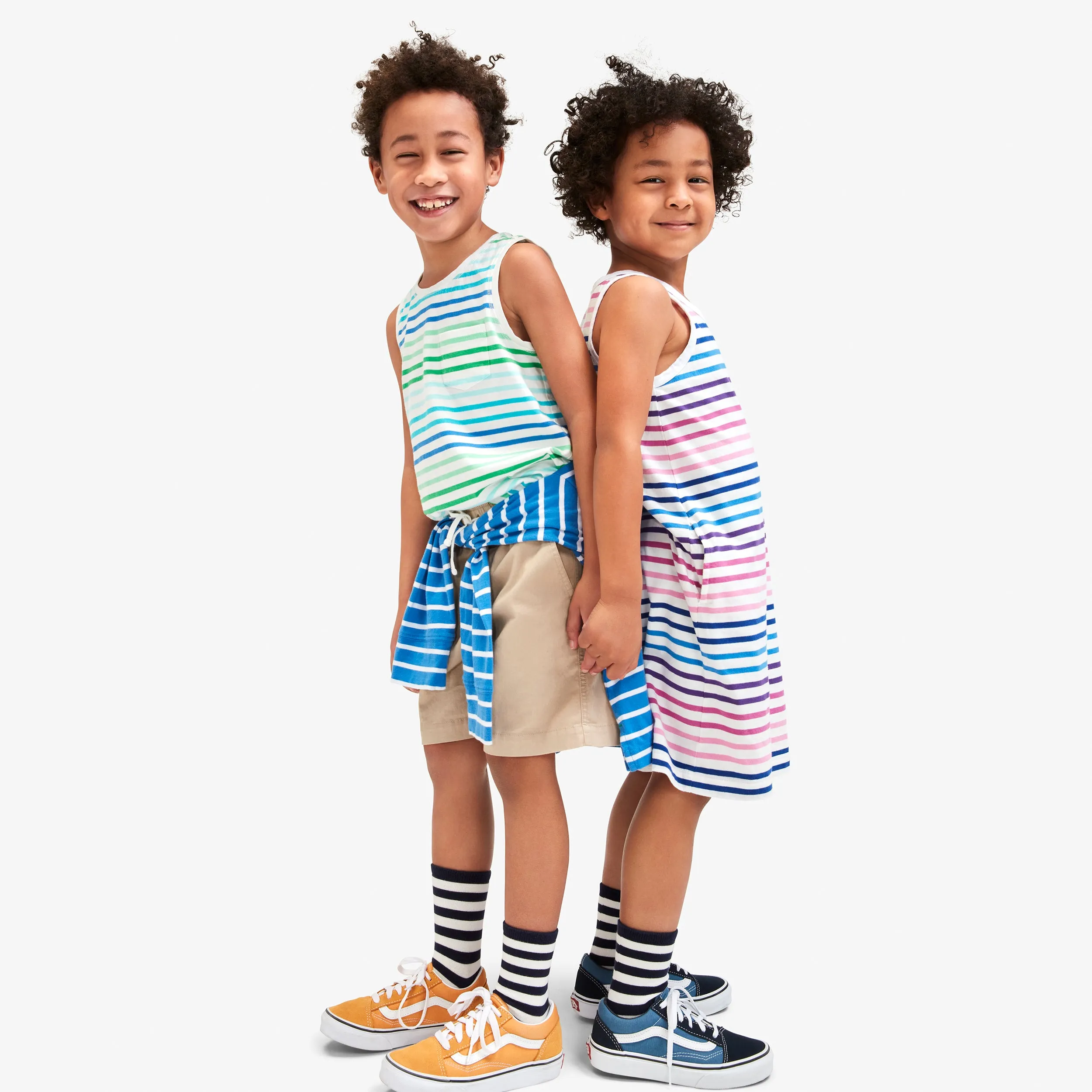 Clearance pocket tank in tonal stripes
