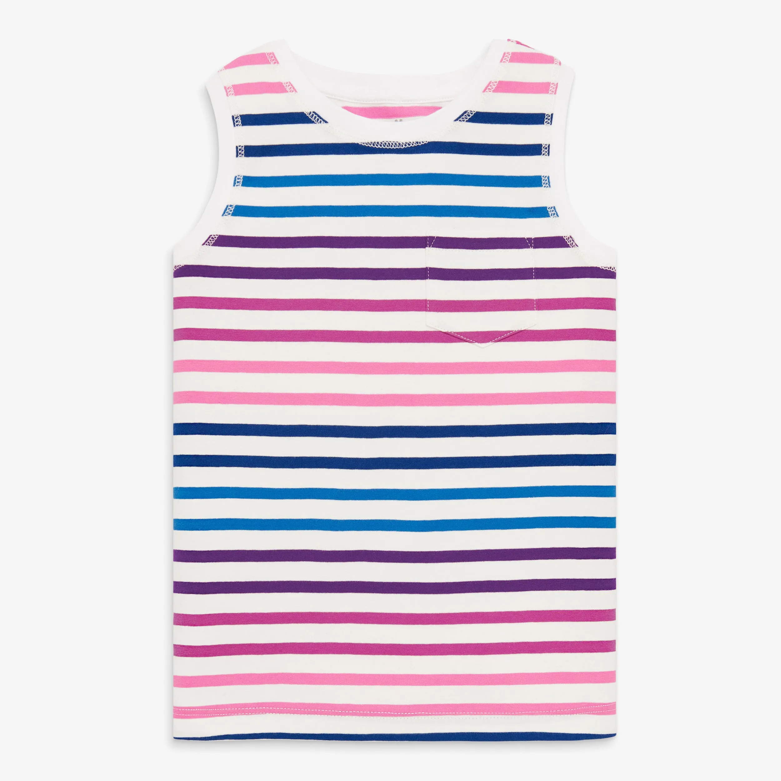 Clearance pocket tank in tonal stripes