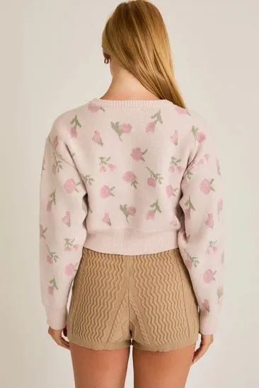 Cottage Charm Floral Sweater