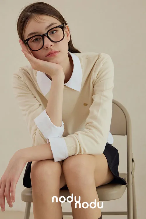 Daily Classic Cable Cardigan (Cream)