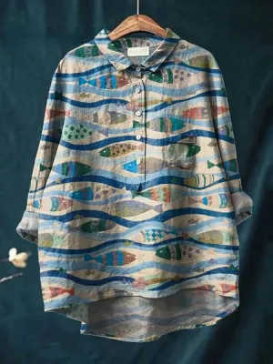 DARA - Fish Art Shirt