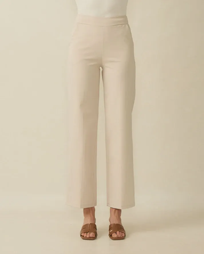Deck Cotton and elastane stretch straight leg trouser