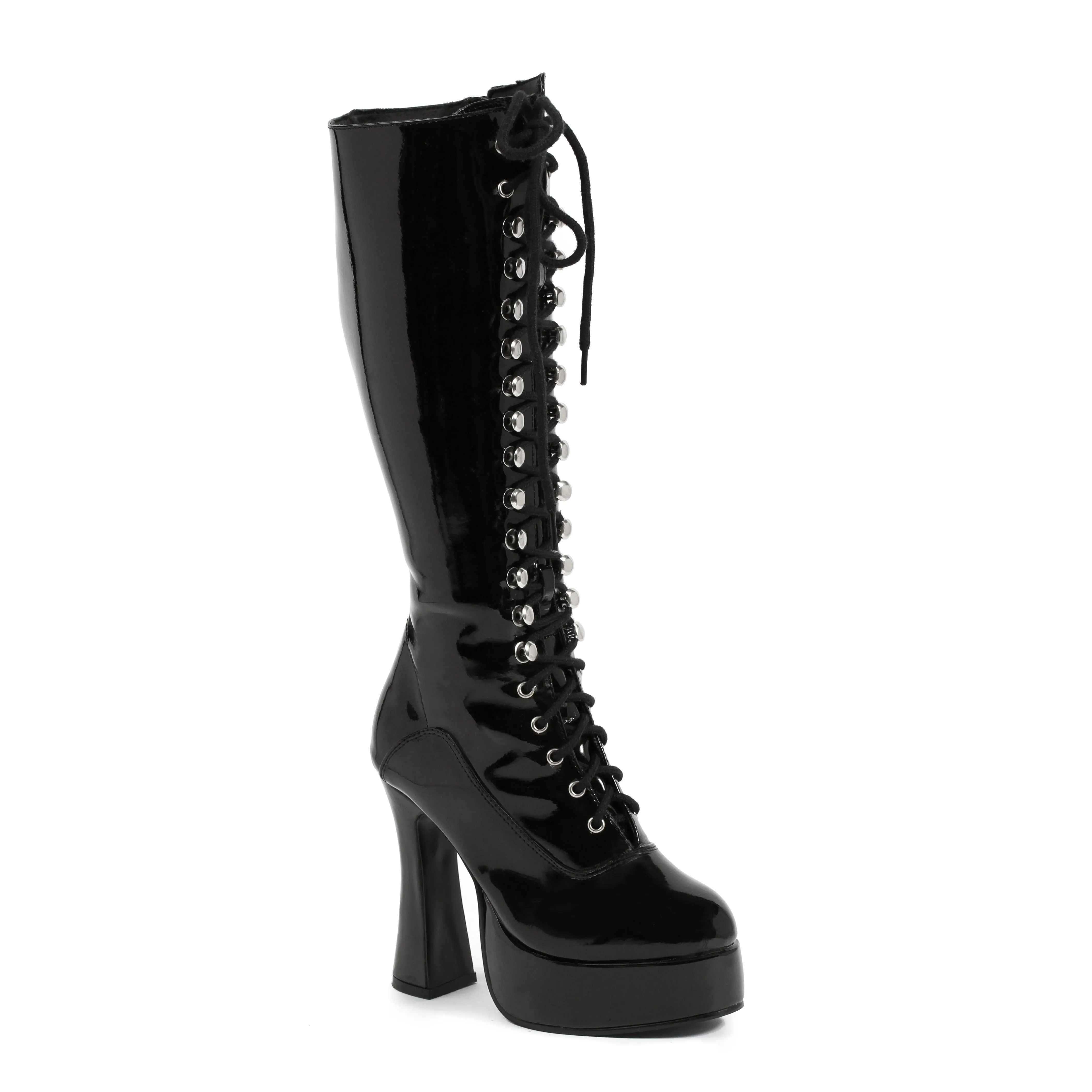 EASY 5" Heel Knee Boots W/Zipper.
