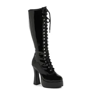 EASY 5" Heel Knee Boots W/Zipper.