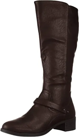 Easy Street Women's Jewel Mid Calf Boot  Color Brown Size 7.5M