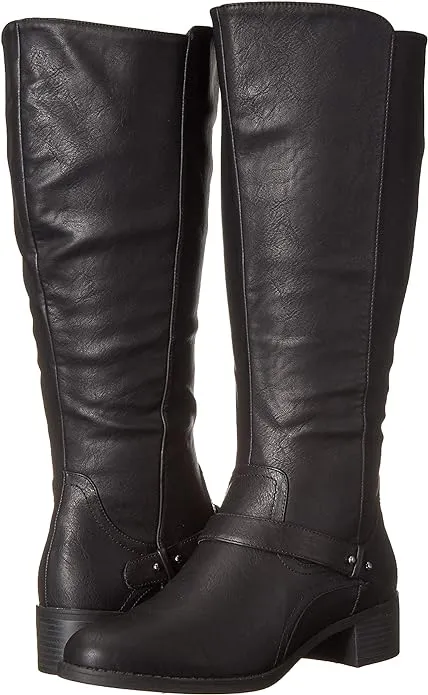 Easy Street Women's Jewel Plus Wide Mid Calf Boot  Color Black Size 7M