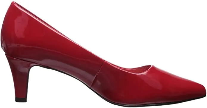 Easy Street Women's Pointe Dress Pumps  Color Red Patent Size 6N