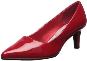 Easy Street Women's Pointe Dress Pumps  Color Red Patent Size 6N