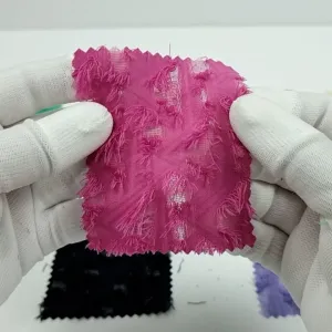 Feather Jacquard Polyester Woven Fabric - FAB1480