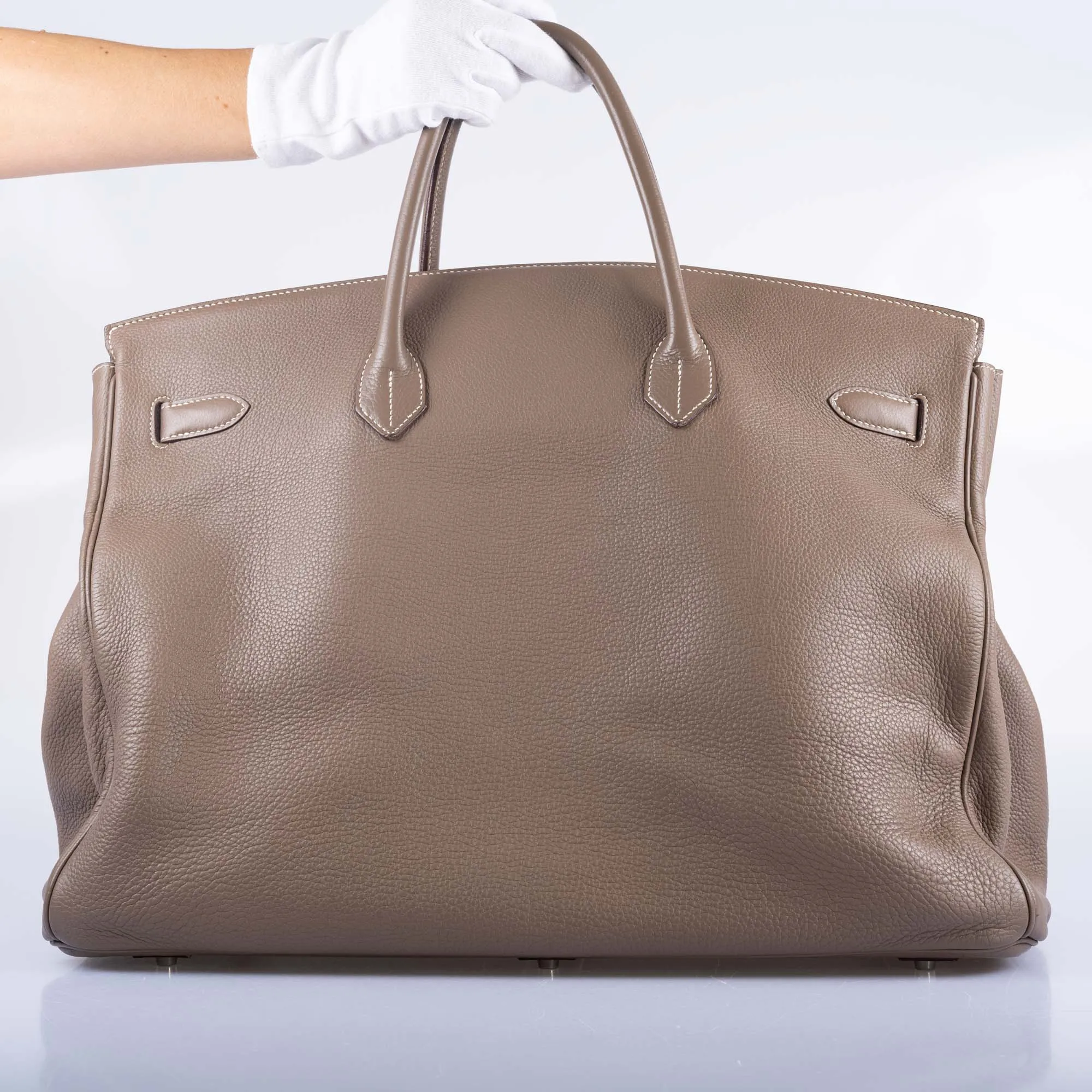 Hermès Birkin 50 Voyage Etoupe Clemence Palladium Hardware
