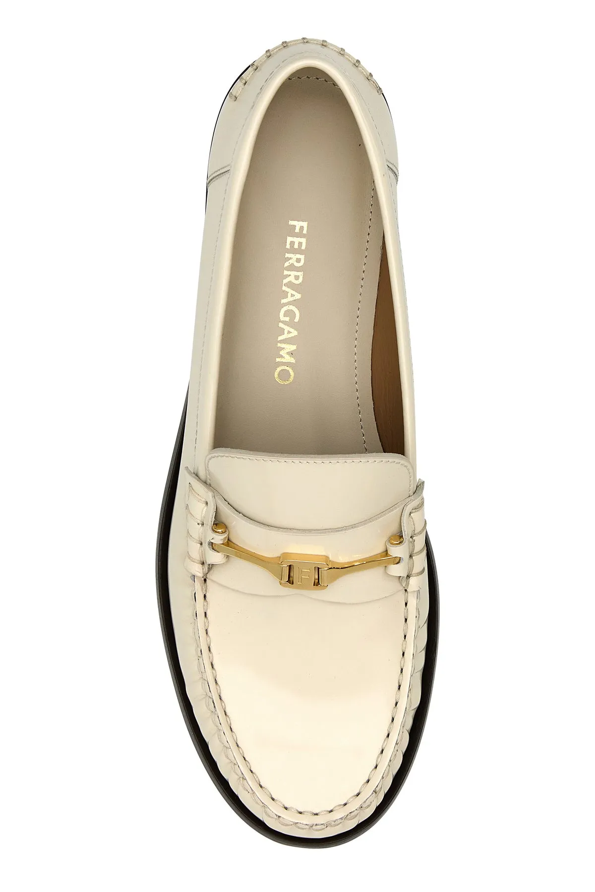 Ivory leather Harry loafers