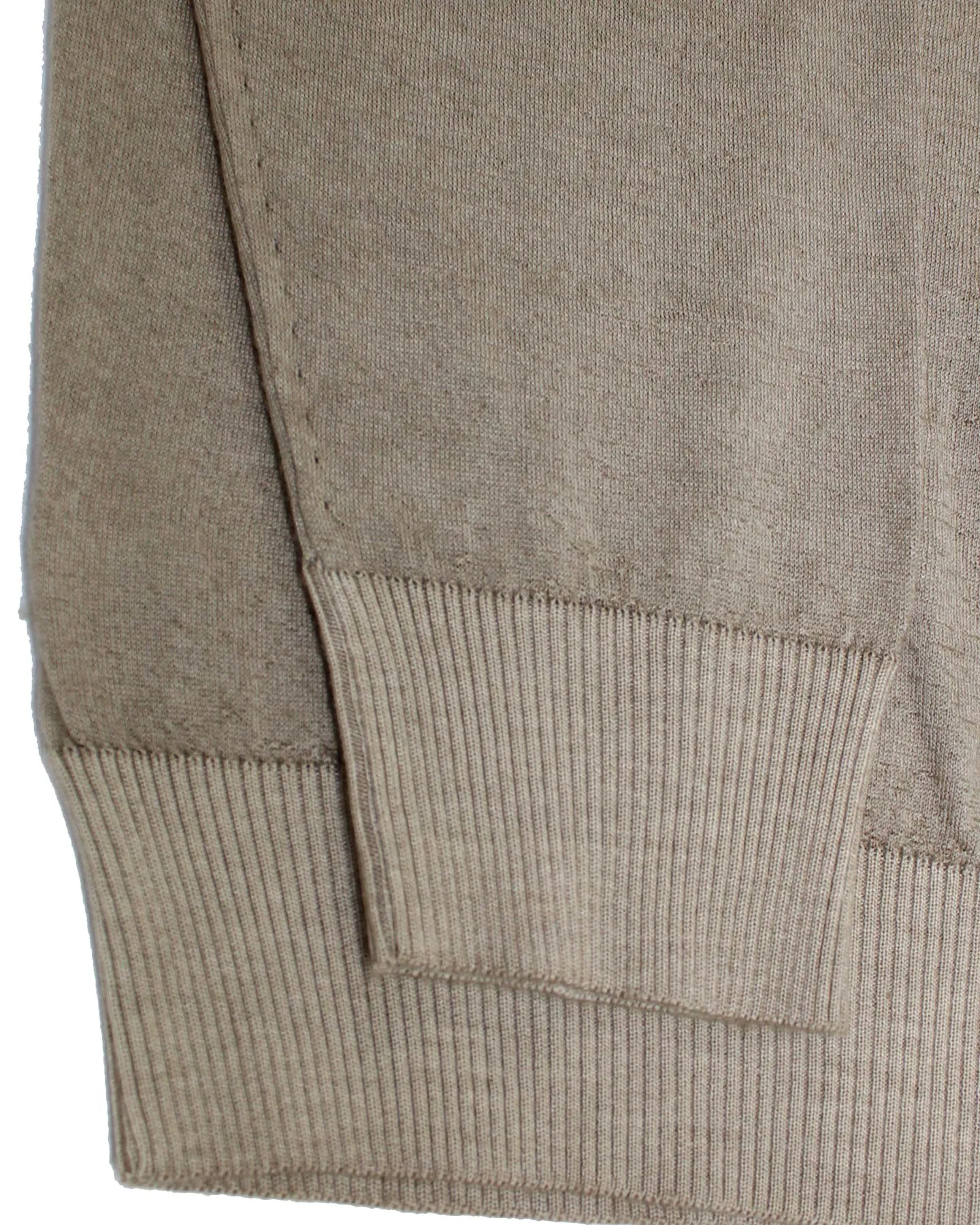 Kiton Cashmere Silk Sweater Beige Crewneck M / EU 50 SALE