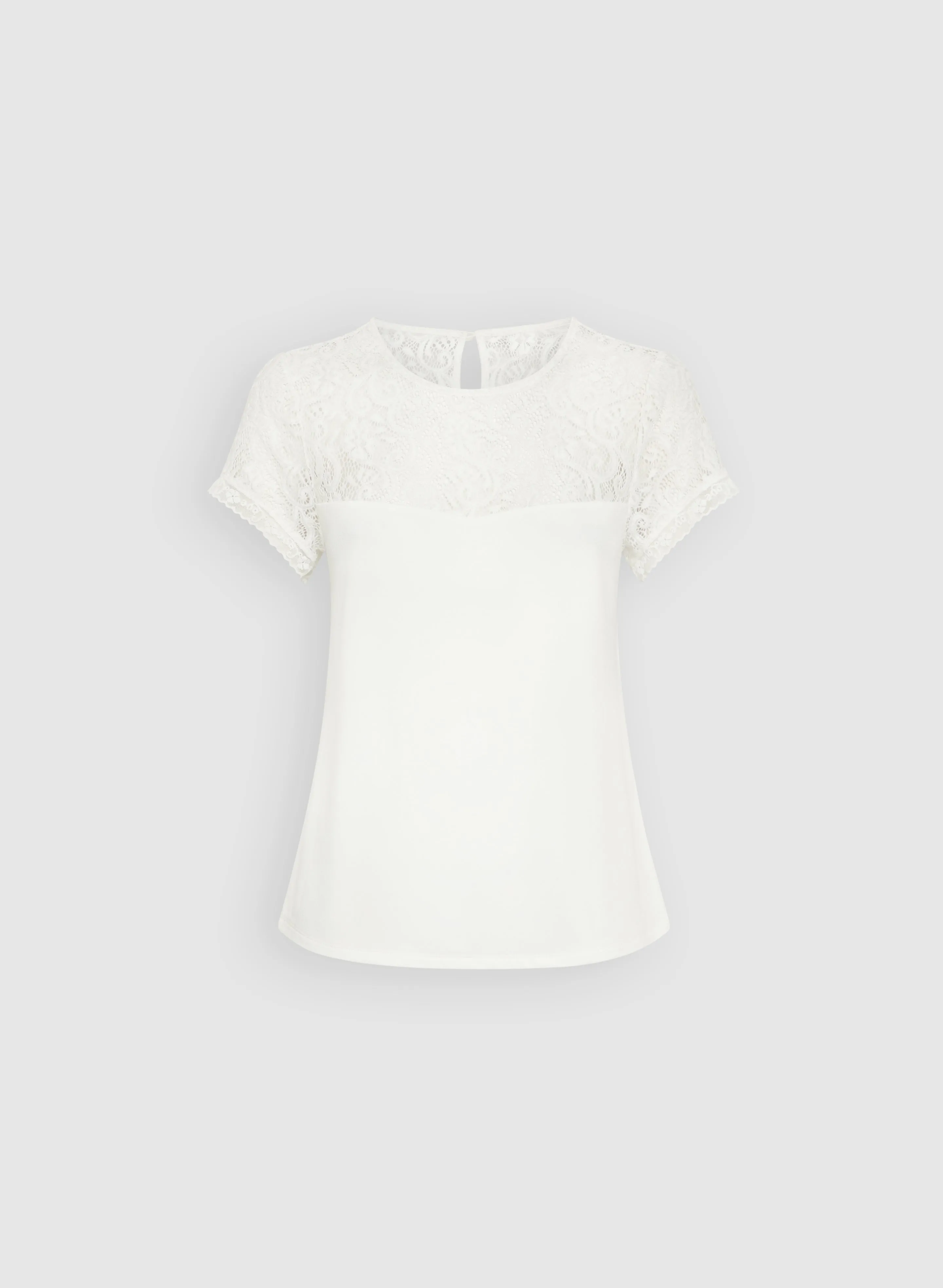 Lace Yoke Top