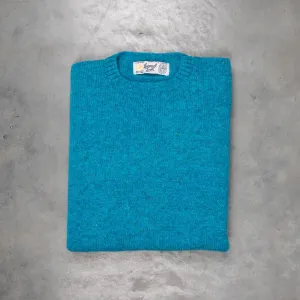 Laurence J. Smith Super soft Seamless Crew Neck Pullover Azure