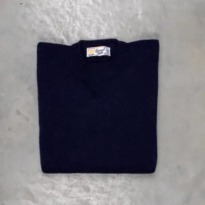 Laurence J. Smith  Super soft Seamless Crew Neck Pullover New Navy