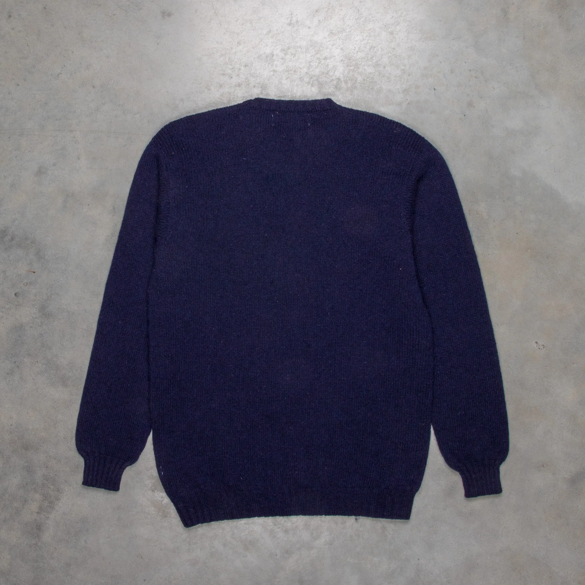 Laurence J. Smith  Super soft Seamless Crew Neck Pullover New Navy