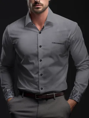 MAXEN | Formal Shirt with Paisley Pattern