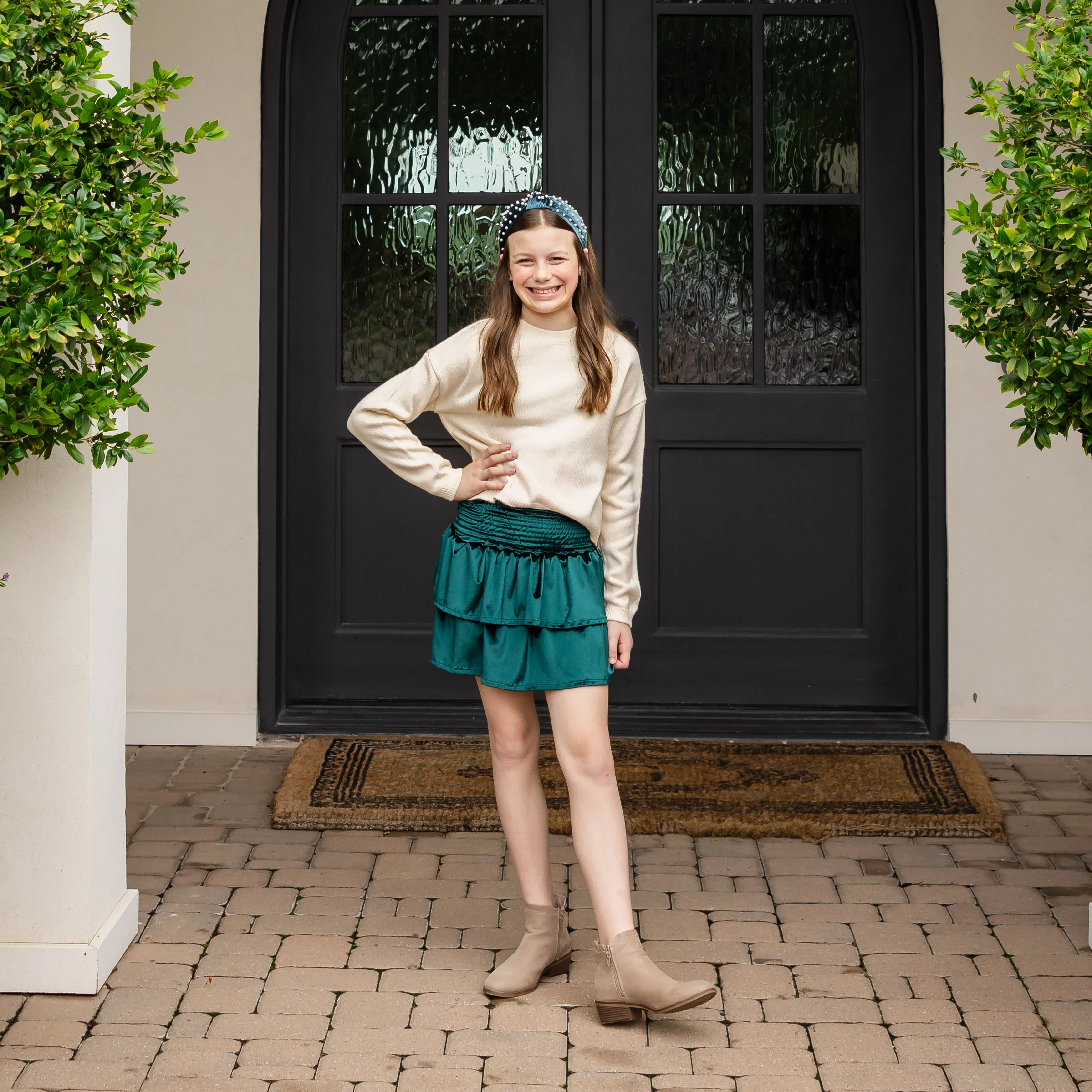 McLaine Girls Skirt - Emerald